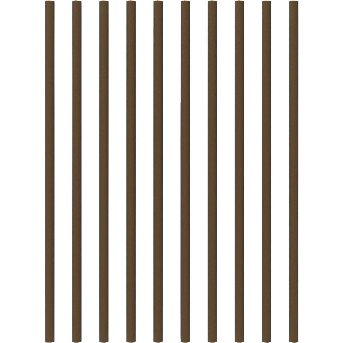 Fortress Building Products 26 In. x 3/4 In. Antique Bronze Galvanized Steel Round Railing Baluster (10-Pack)
