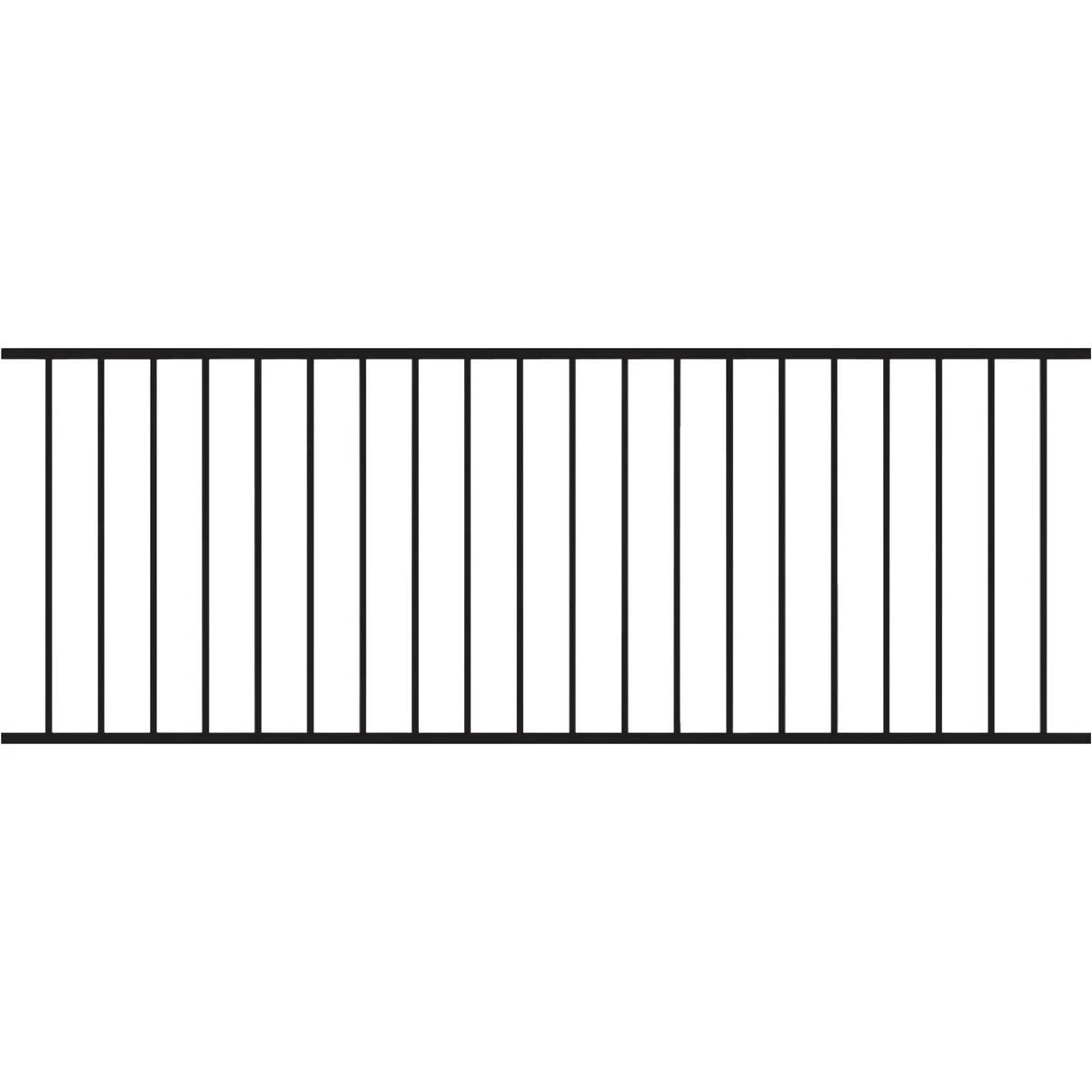 Fortress Building Products Fe26 34 In. H x 8 Ft. L Black Sand Galvanized Steel Railing Panel