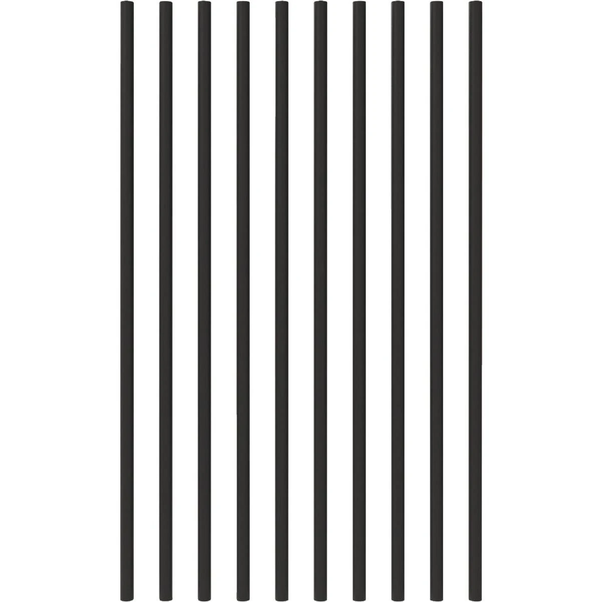 Fortress Building Products 32 In. x 3/4 In. Black Sand Galvanized Steel Round Railing Baluster (10-Pack)
