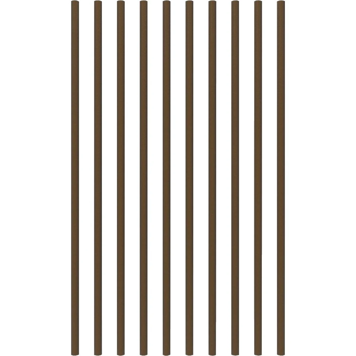 Fortress Building Products 32 In. x 3/4 In. Antique Bronze Galvanized Steel Round Railing Baluster (10-Pack)