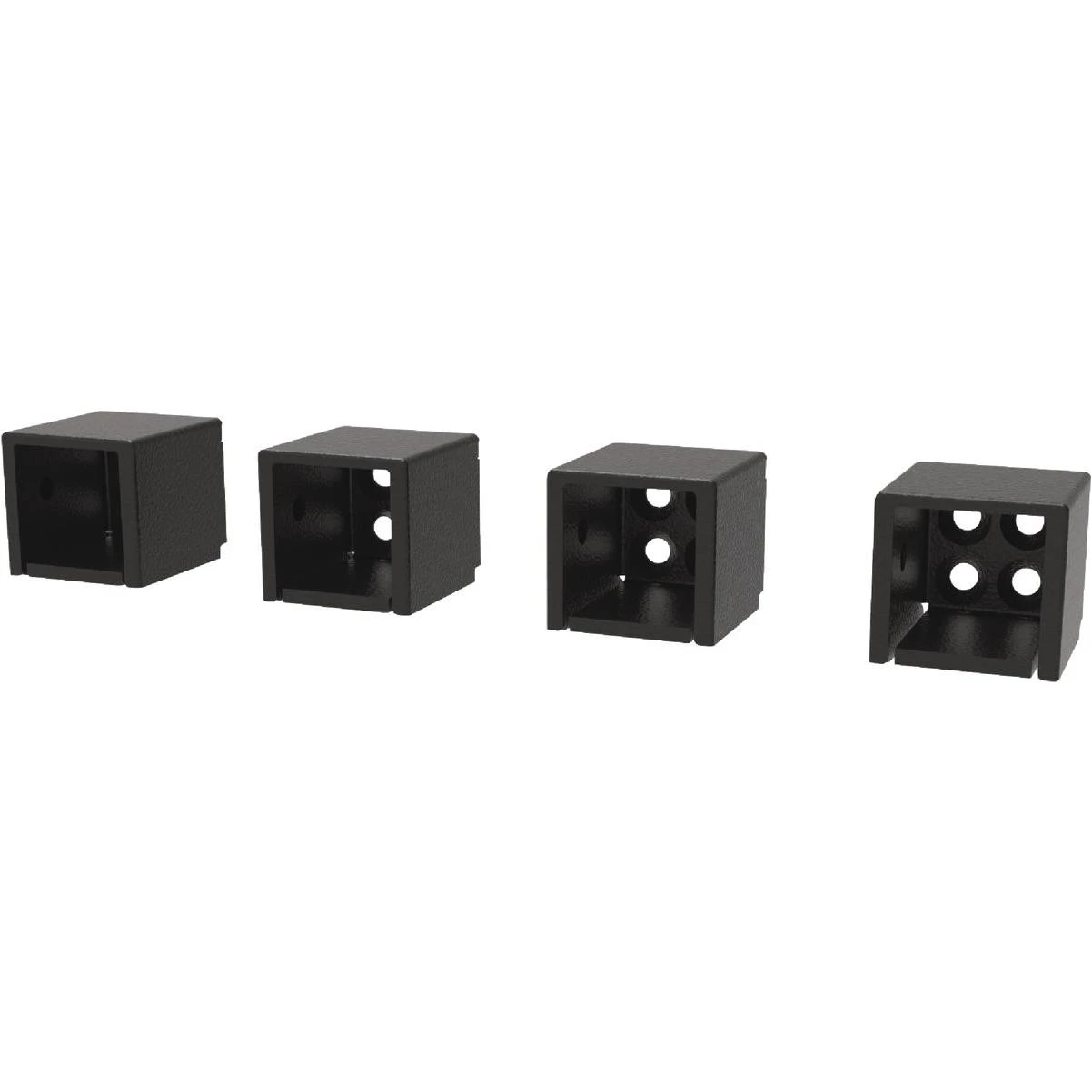 Fortress Building Products Fe26 Black Sand Galvanized Steel Level Universal Bracket (4-Piece)