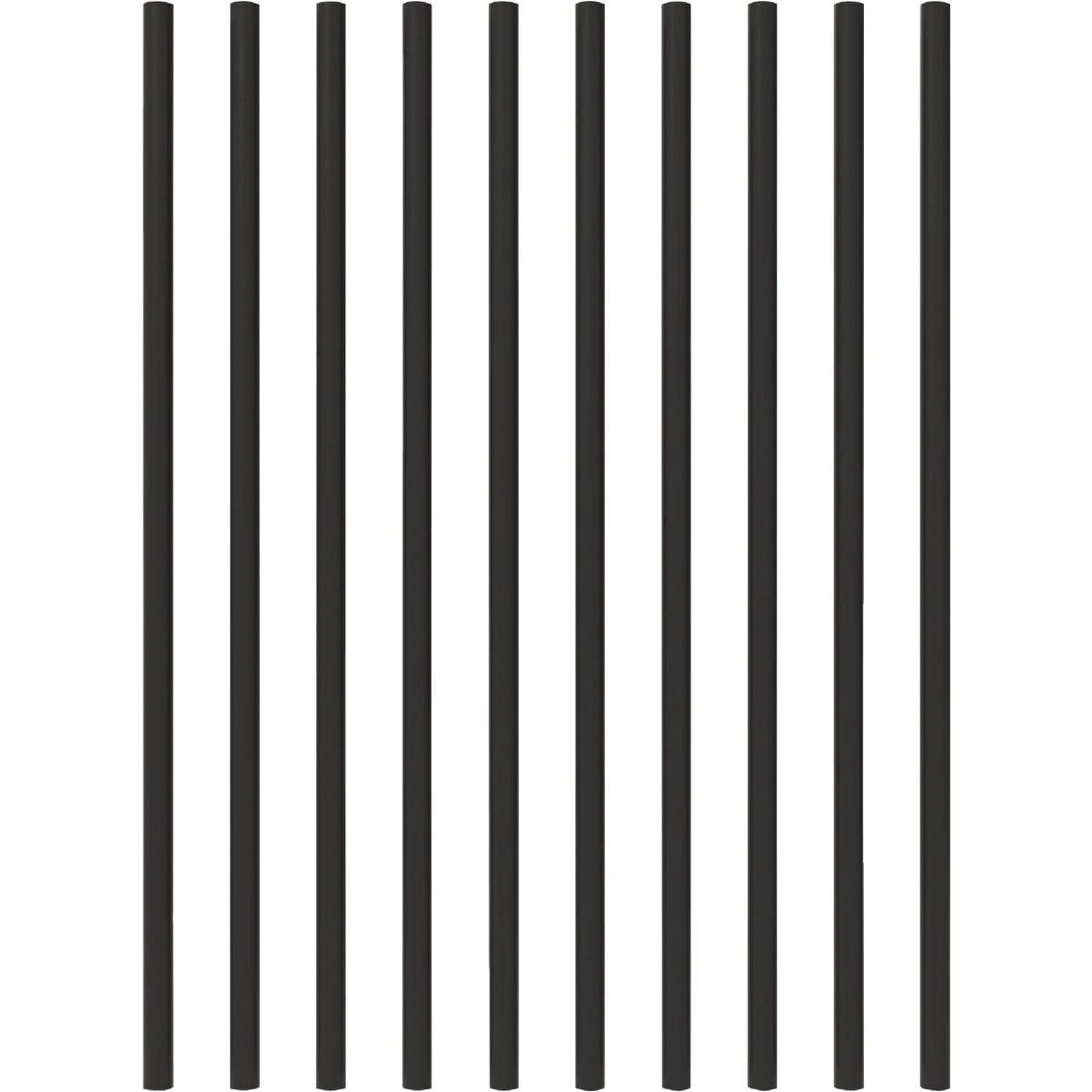Fortress Building Products 26 In. x 3/4 In. Black Sand Galvanized Steel Round Railing Baluster (10-Pack)