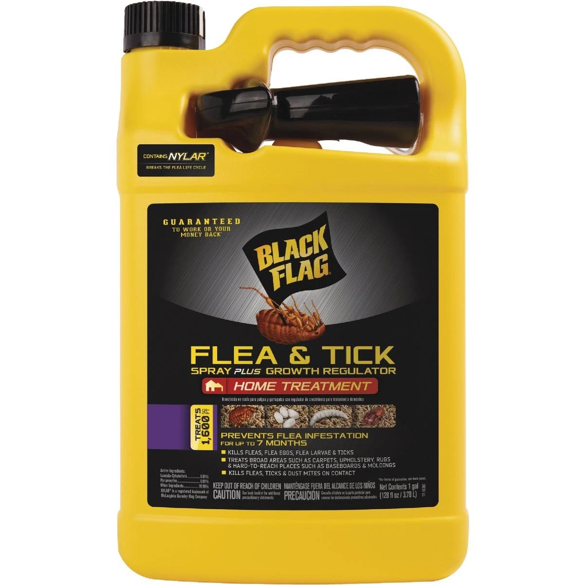 Black Flag 1 Gal. Ready To Use Flea & Tick Spray Plus Growth Regulator Home Treatment