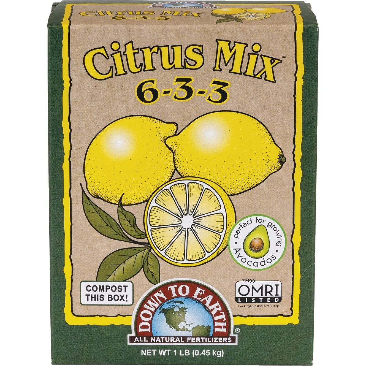 Down To Earth 1 Lb. 6-3-3 Citrus Mix