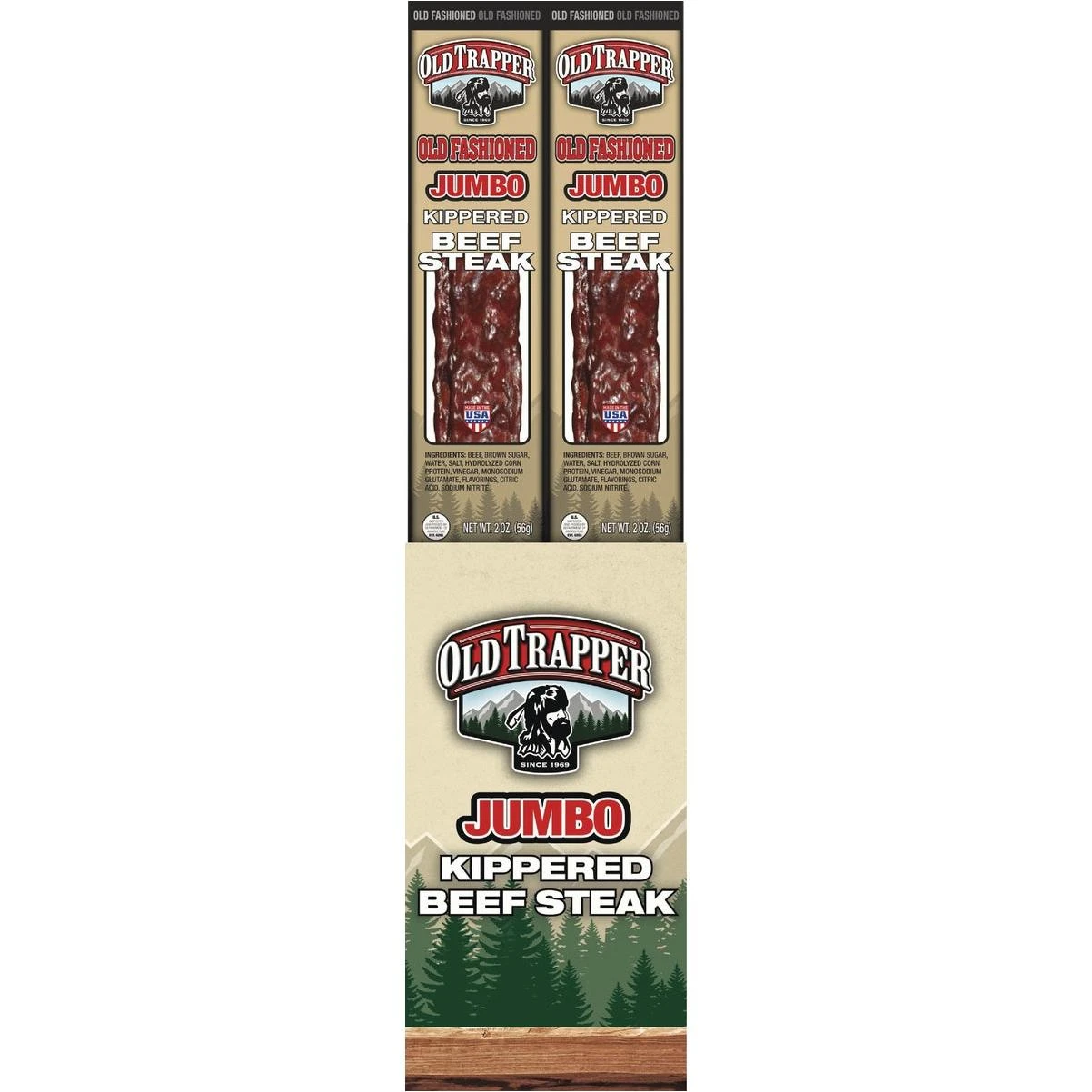 Old Trapper Old Fashioned Kippered Steak Jerky