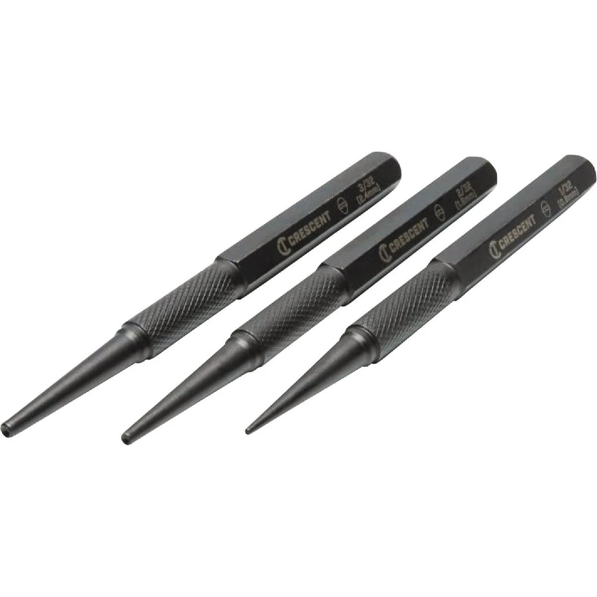 Crescent 5 In. Steel Nail Punch Set (3-Piece)