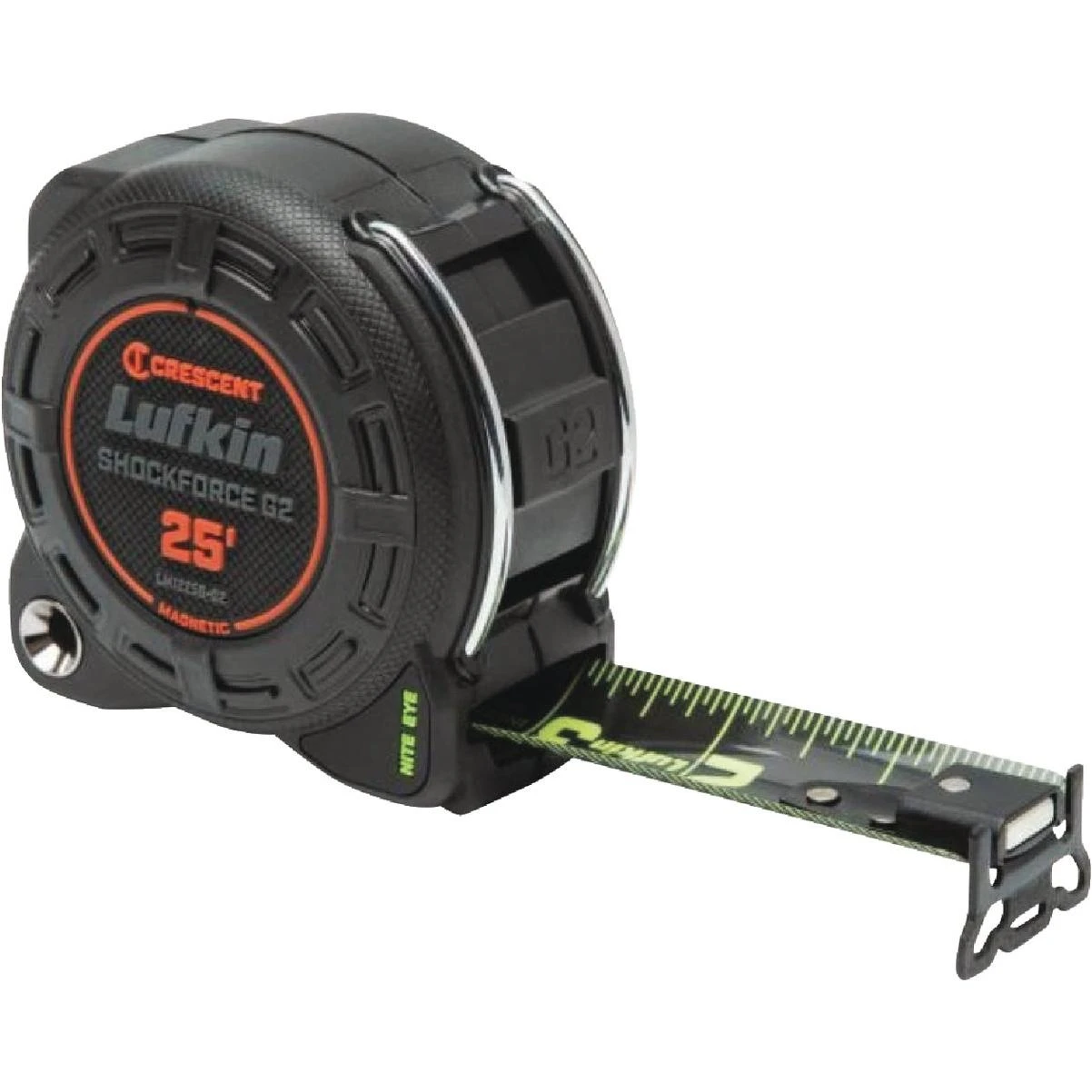 Crescent Lufkin Shockforce Nite Eye G2 1-1/4 In. x 25 Ft. Magnetic Tape Measure