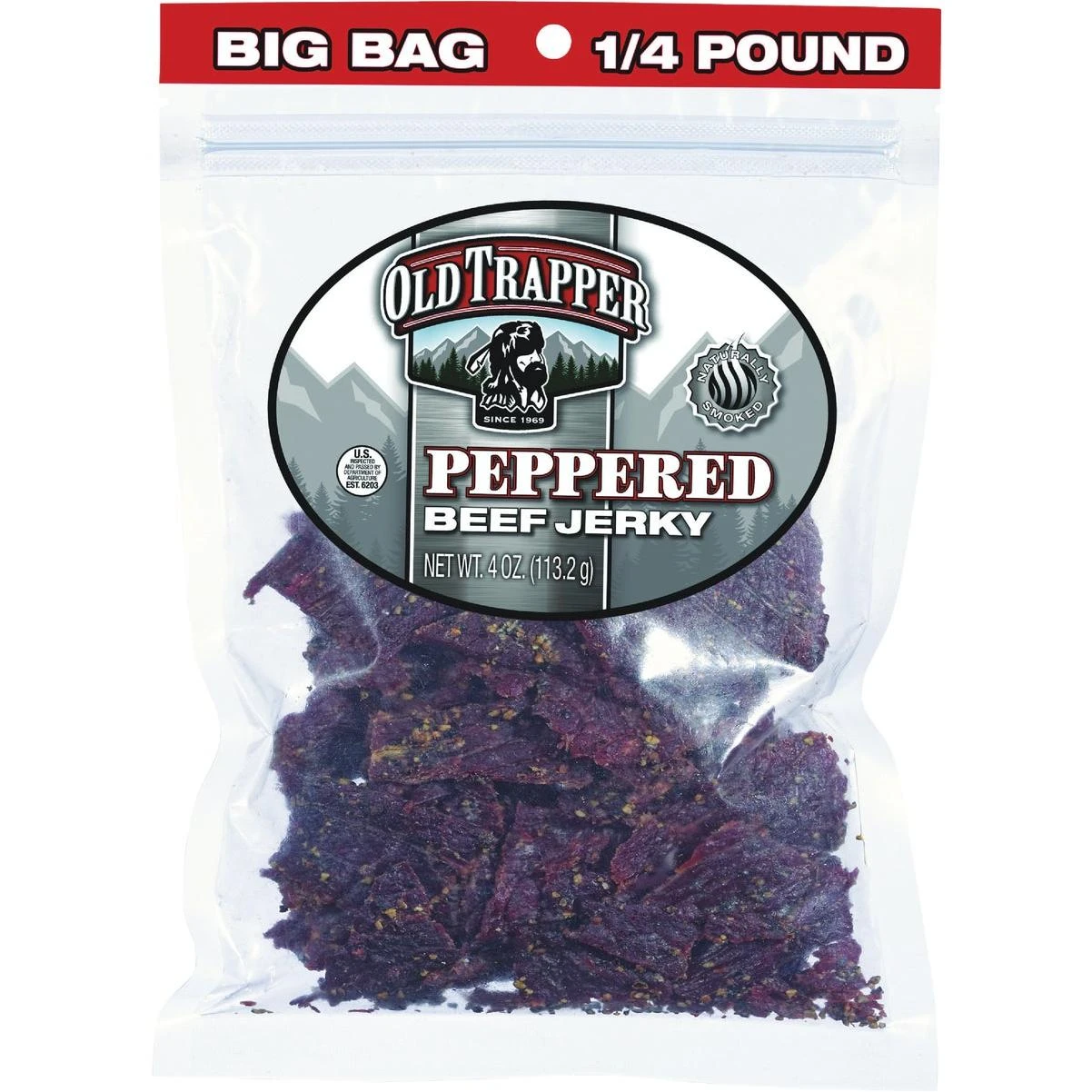 Old Trapper 4 Oz. Peppered Beef Jerky