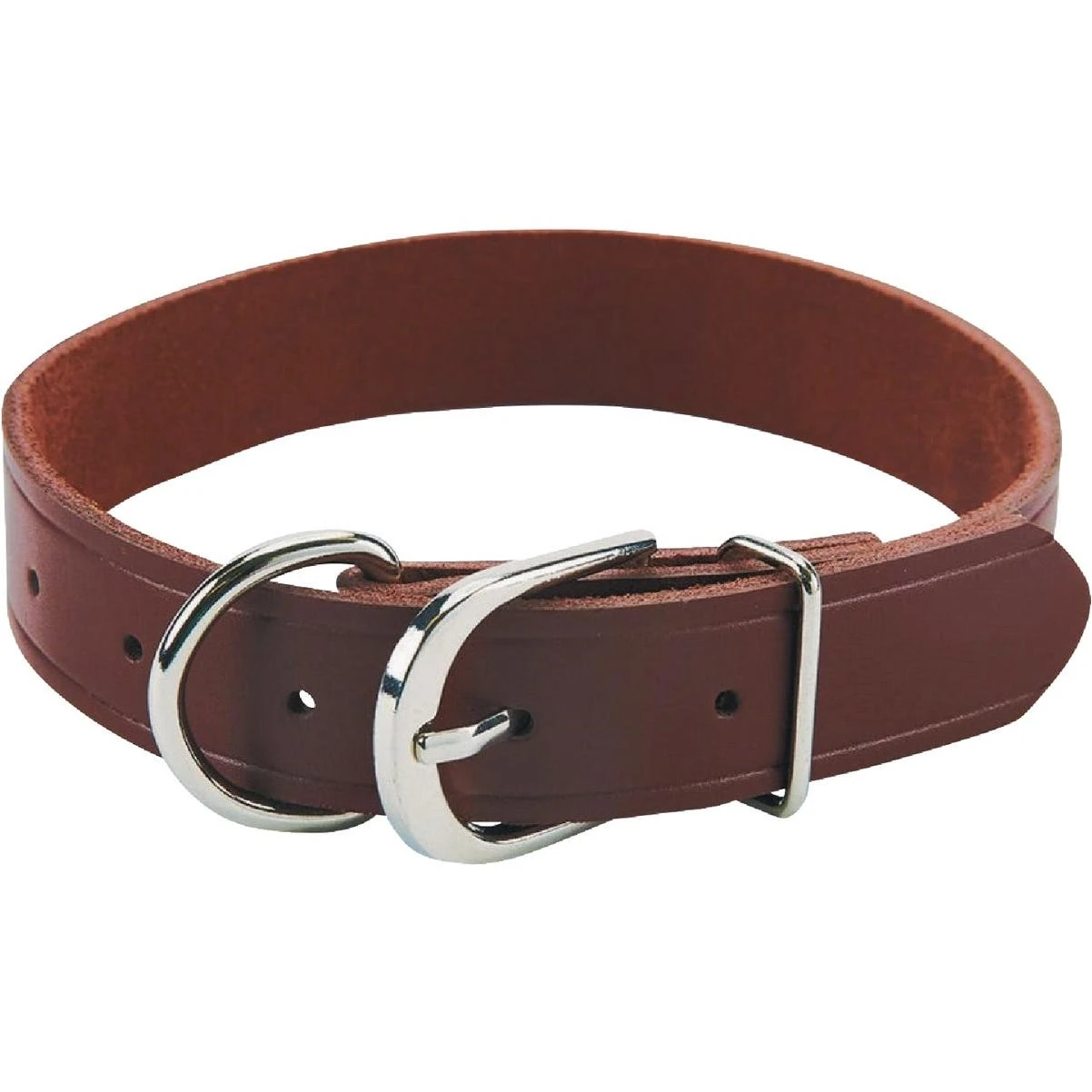 Boss Pet Guardian Gear 1 In. x 11 to 15 In. Leather Hunting Dog Collar