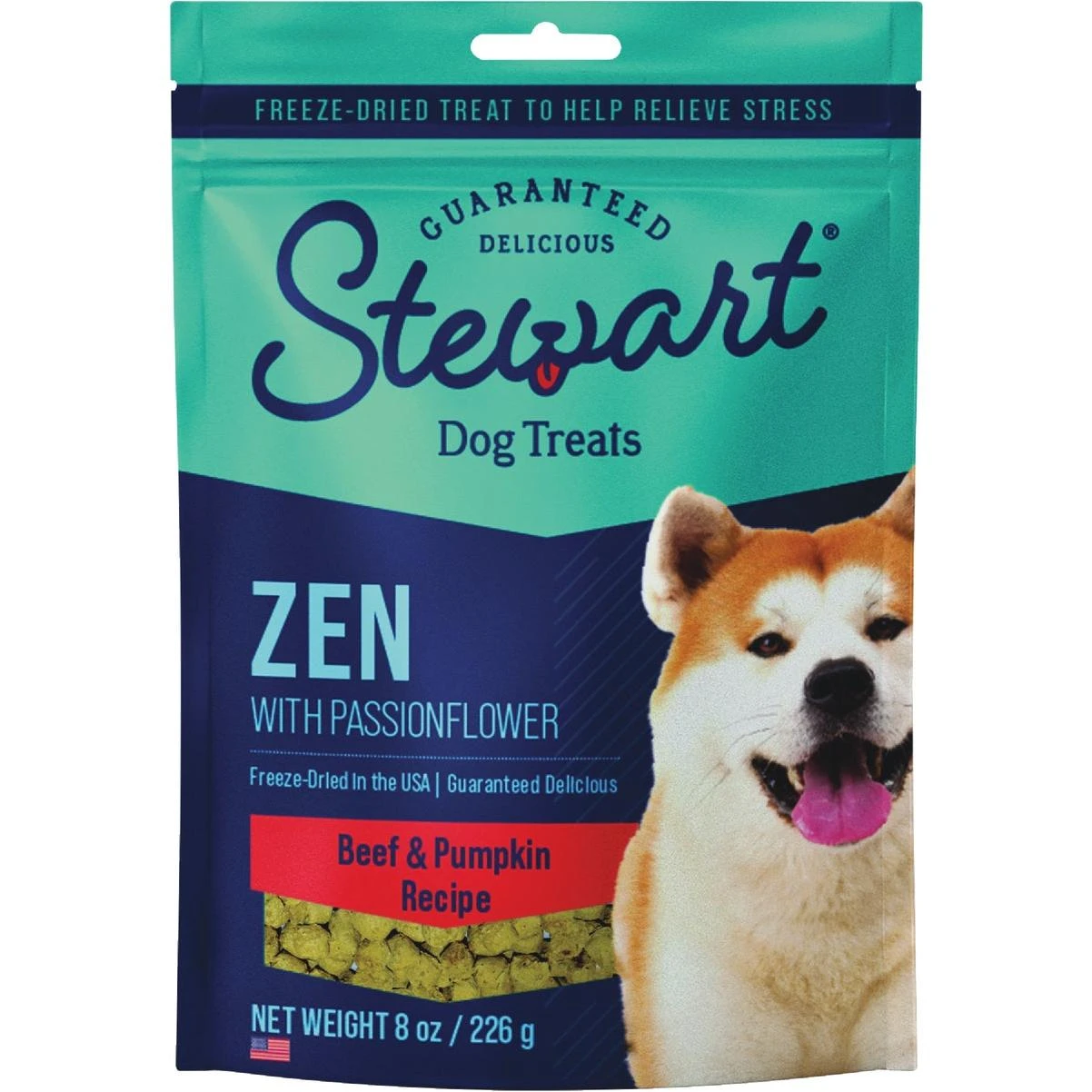 Stewart 8 Oz. Zen Beef & Pumpkin with Passionflower Freeze-Dried Dog Treats