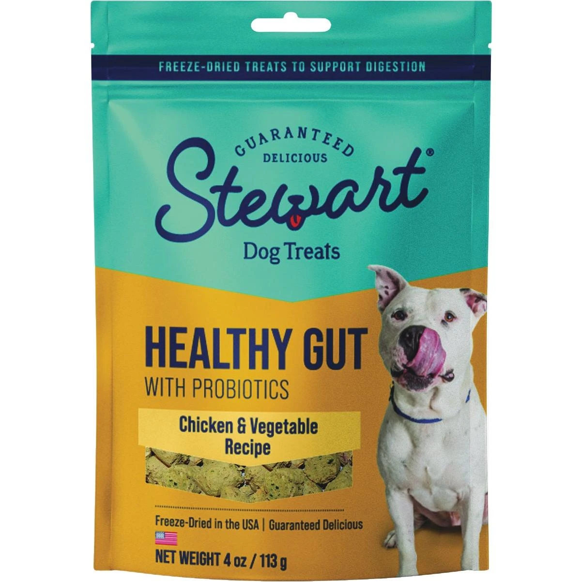 Stewart Healthy Gut 4 Oz. Chicken & Vegetable Freeze-Dried Dog Treats