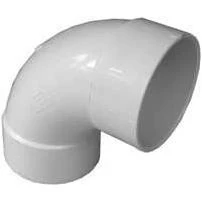 3-inch Pvc Pipe Long Turn Elbow, 90-degree, Hub X Hub Fitting