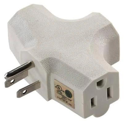 Tri-Tap Adapter for Electrical Connections with Three Outlets