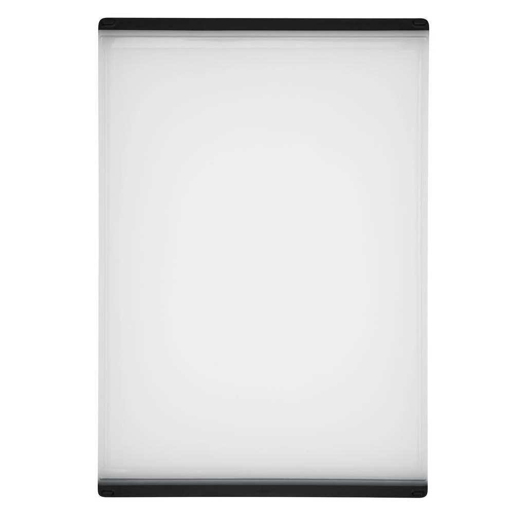 OXO Good Grips 21 in. x 14 in. Polypropylene Non-Slip Carving and Cutting Board, White