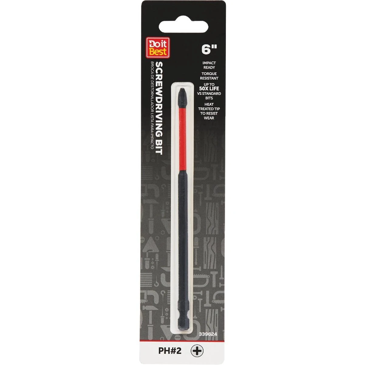 Do it Best 6 In. Phillips #2 Impact Ready Screwdriver Bit