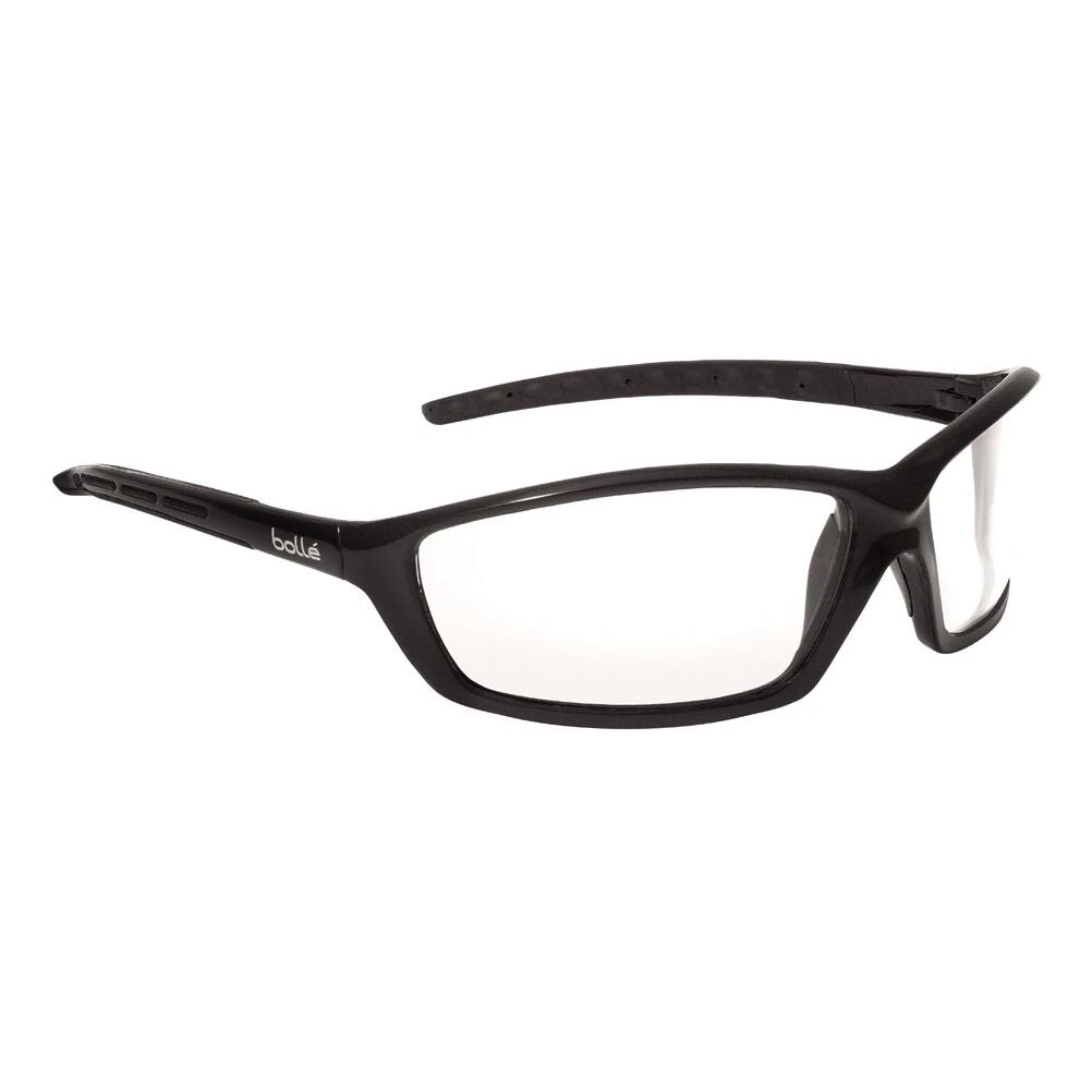 Bolle 40062 Solis Safety Glasses - Black Temples - Clear Anti-Fog Lens