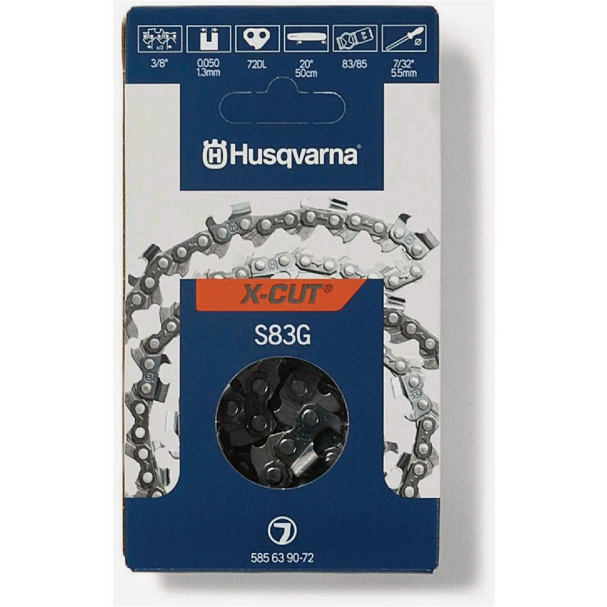 20" CHAIN, H80-72 3/8,.050 VMI