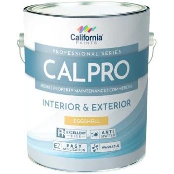 46092-1 Calpro Interior & Exterior Eggshell Paint - Medium Base - 1 gal - Pack of 4