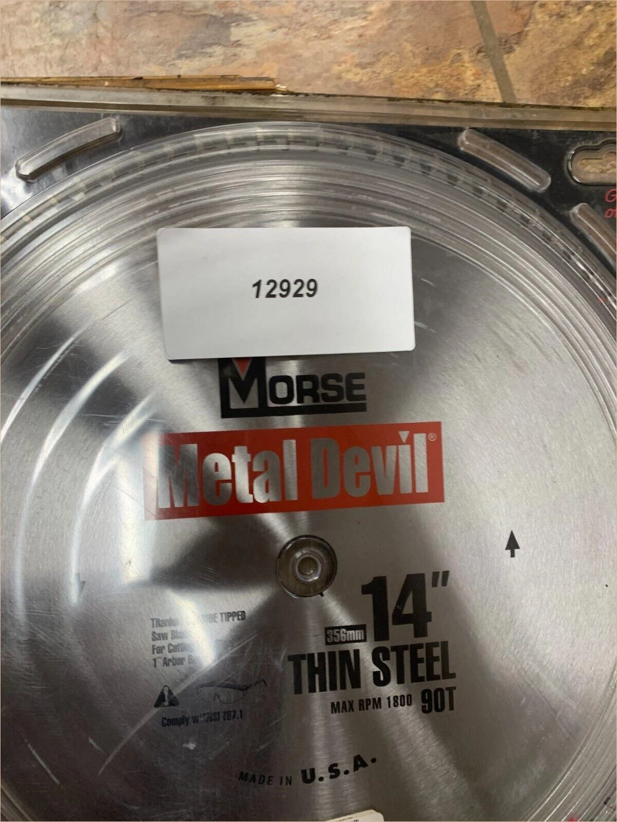 Morse 14" Metal Devil Steel Saw Blade 90T Titanium Carbide Tipped CSM1490TSC