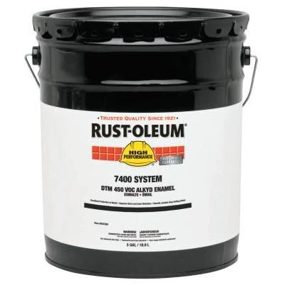 Rust-Oleum Industrial High Performance 7400 System DTM Alkyd Enamels, 1 Gallon Can, Yellow, High-Gloss, 7446402