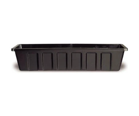 30 Inch Black Polypro Plastic Flower Box Liner For Planters And Gardening