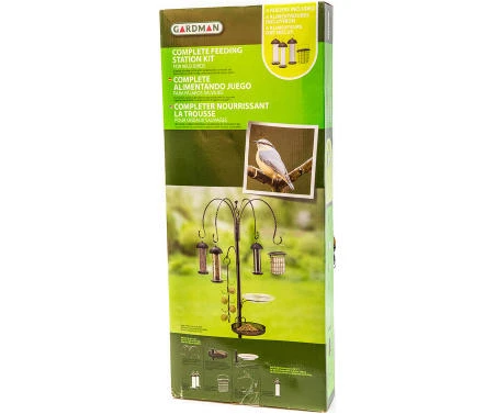 Ba01343 Premium Wild Bird Feeding Station Kit With 4 Feeders
