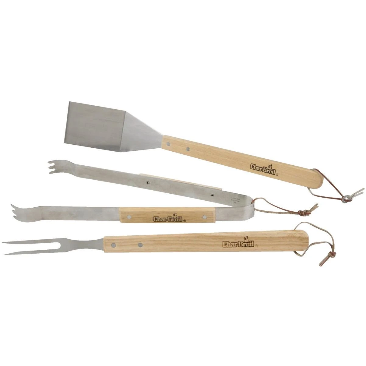 Char-Broil Hardwood BBQ Tool Set (3-Piece)