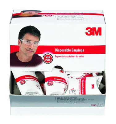 3M Tekk(r) Box of 50 Self Adjusting Ear Plugs (90579-00000T)