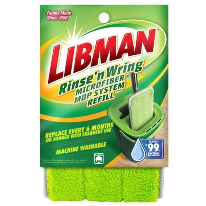 Rinse 'n Wring Microfiber Mop Refill - 5" X 13.5" Microfiber Mop Pad
