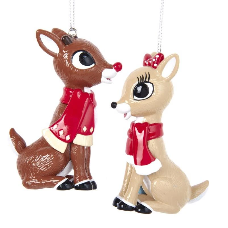 Kurt S. Adler Rudolph and Clarice Ornaments