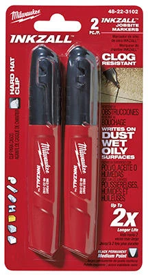 Inkzall Medium-Point Marker, Black, 2-Pk.