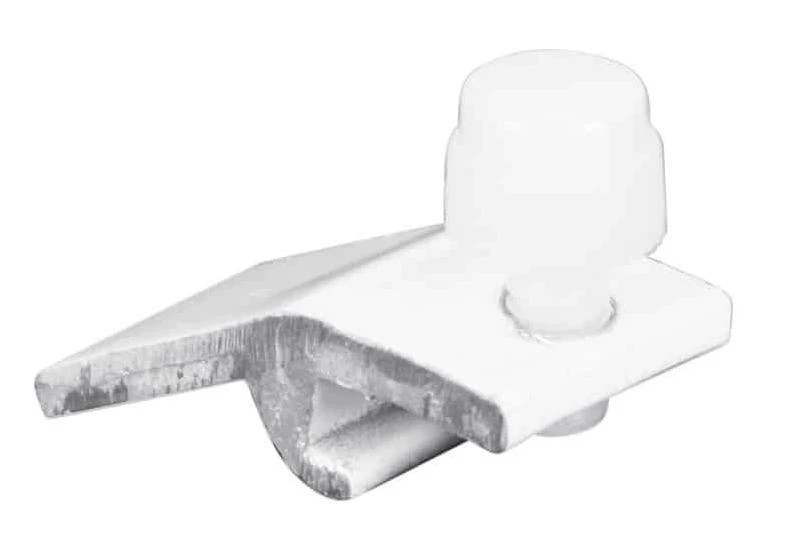Prime-Line White Plastic Storm Door Panel Clip 8 pk