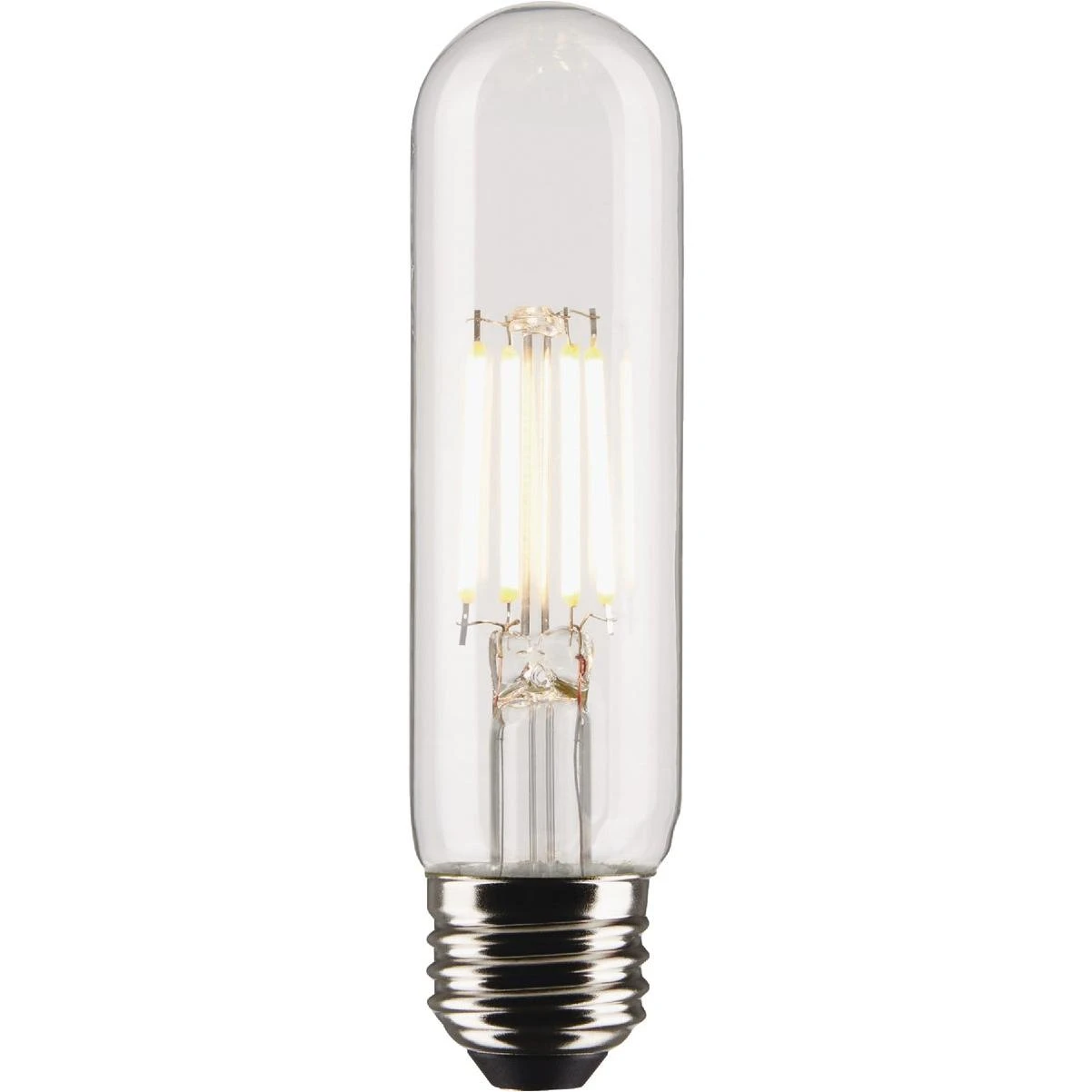 Satco 40W Equivalent T10 Medium Base 2700K Clear LED Bulb (2-Pack)