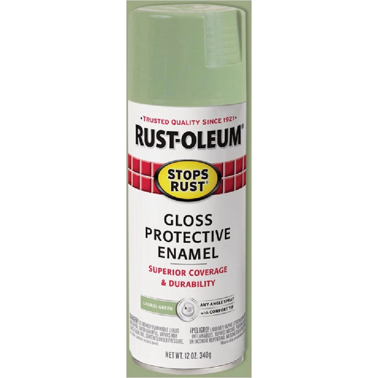 Rust-Oleum Stops Rust Laurel Green Gloss 12 Oz. Anti-Rust Spray Paint