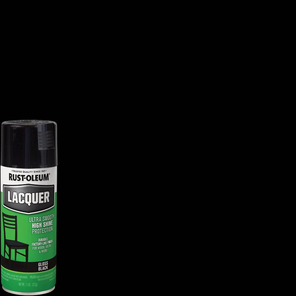 Rust-Oleum 11 Oz. Black Gloss Lacquer Spray Paint