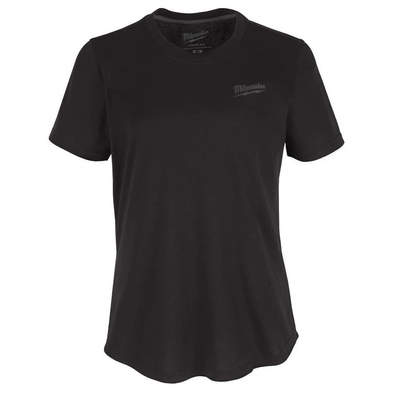 Milwaukee Freeflex S Short Sleeve Women's Round Neck Black Tee Shirt