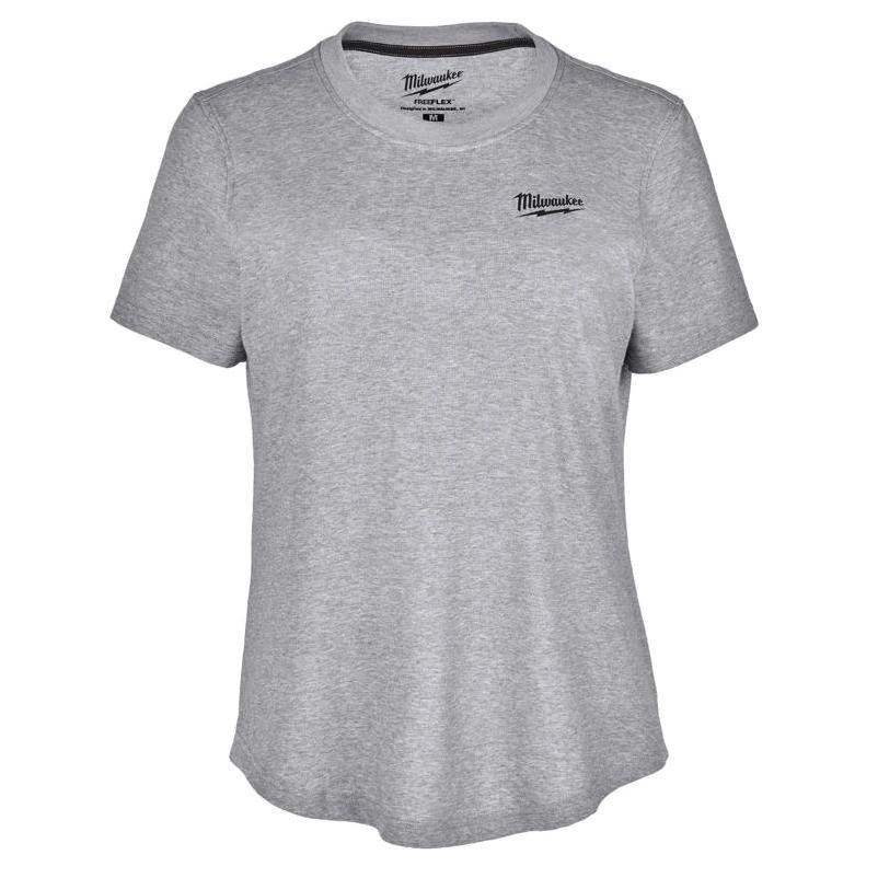 Milwaukee Freeflex M Short Sleeve Women's Round Neck Gray Tee Shirt