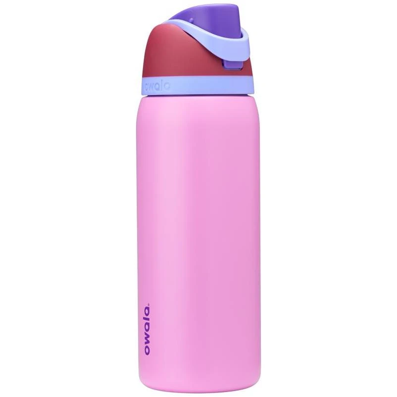 Owala FreeSip 32 oz Pink BPA Free Electric Orchid Water Bottle with Spout Lid