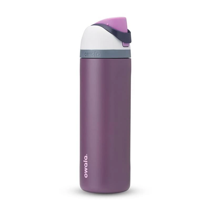 Owala FreeSip 24 fl. oz. Purple BPA Free Wacky Wildberry Water Bottle with Spout Lid