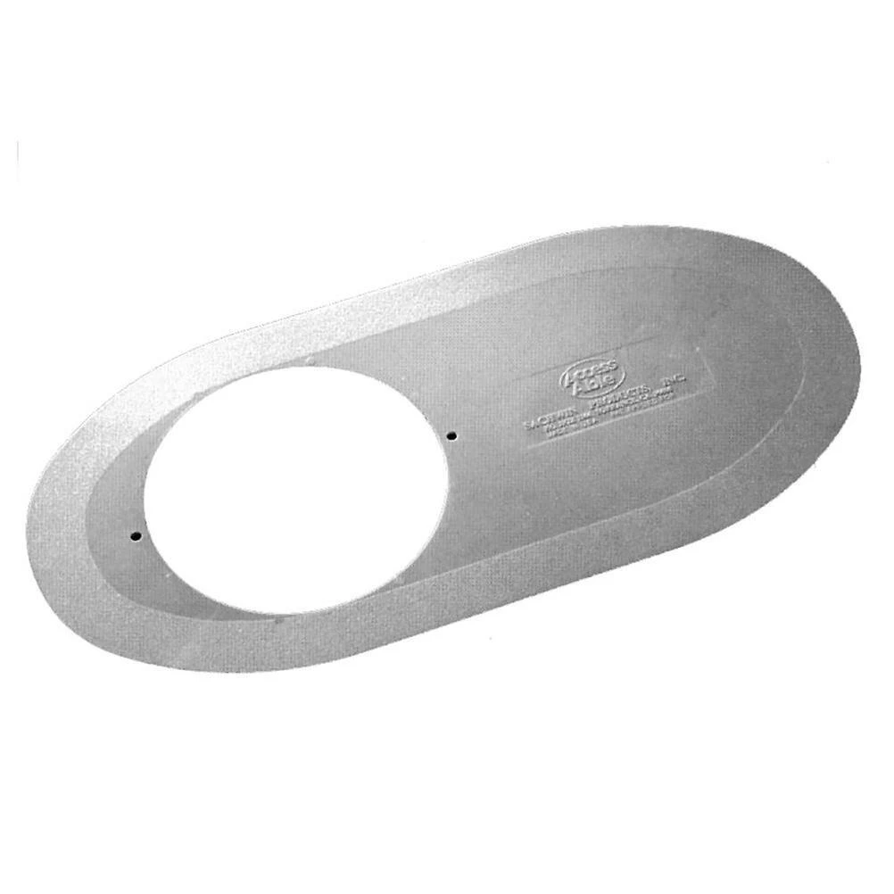 22.5 in. x 11 in. Round Nose Toilet Base Plate