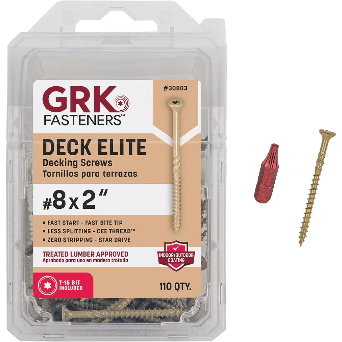 GRK Deck Elite #8 x 2 In. Star Drive Bugle-Head Deck Screws (100 Ct.)