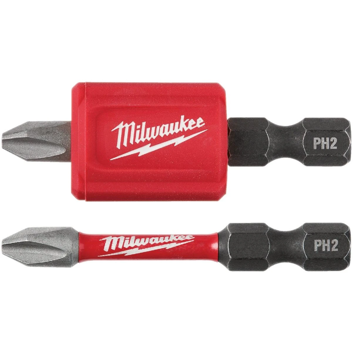 Milwaukee SHOCKWAVE Impact Duty Magnetizer Attachment with (2) PH2 Bits
