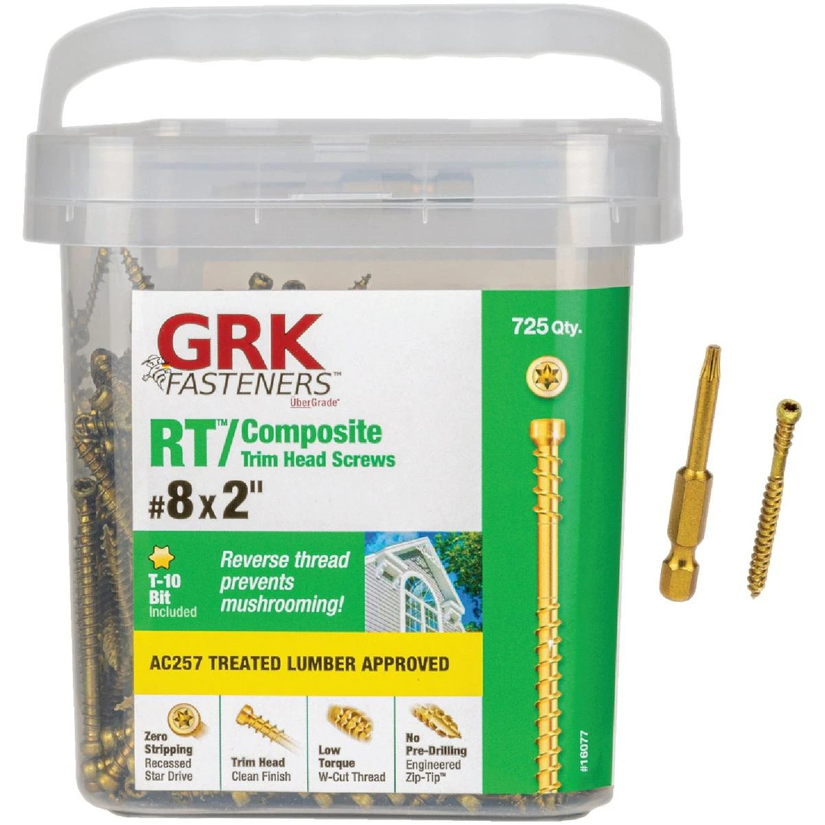 GRK RT #8 x 2 In. Star Drive Composite Screw (725 Ct.)