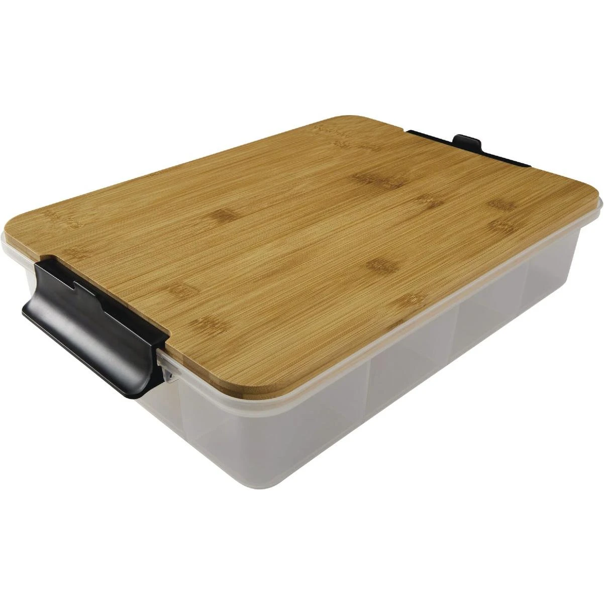 Farberware 11 In. x 16 In. Snacklebox with Bamboo Cutting Board Lid