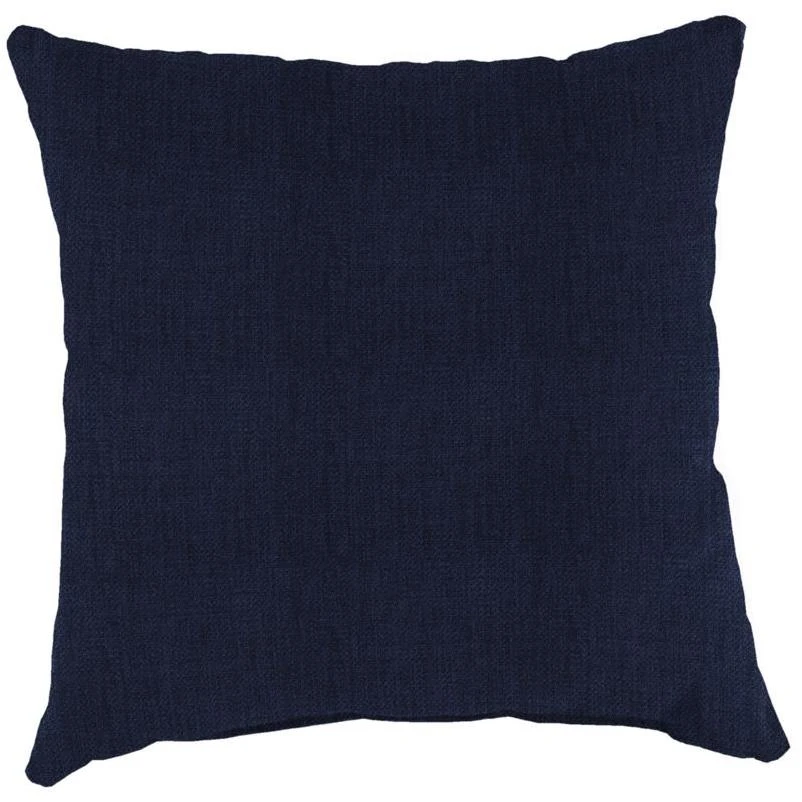 Jordan Manufacturing Black Polyester Throw Pillow 18 in. W X 18 in. L