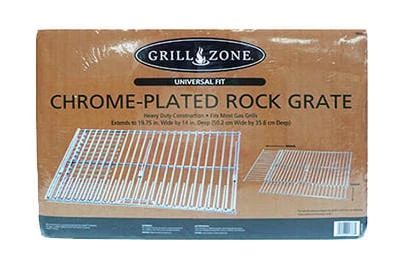 Small to Medium Size Chrome BBQ Cooking Grid and Rock Grate
