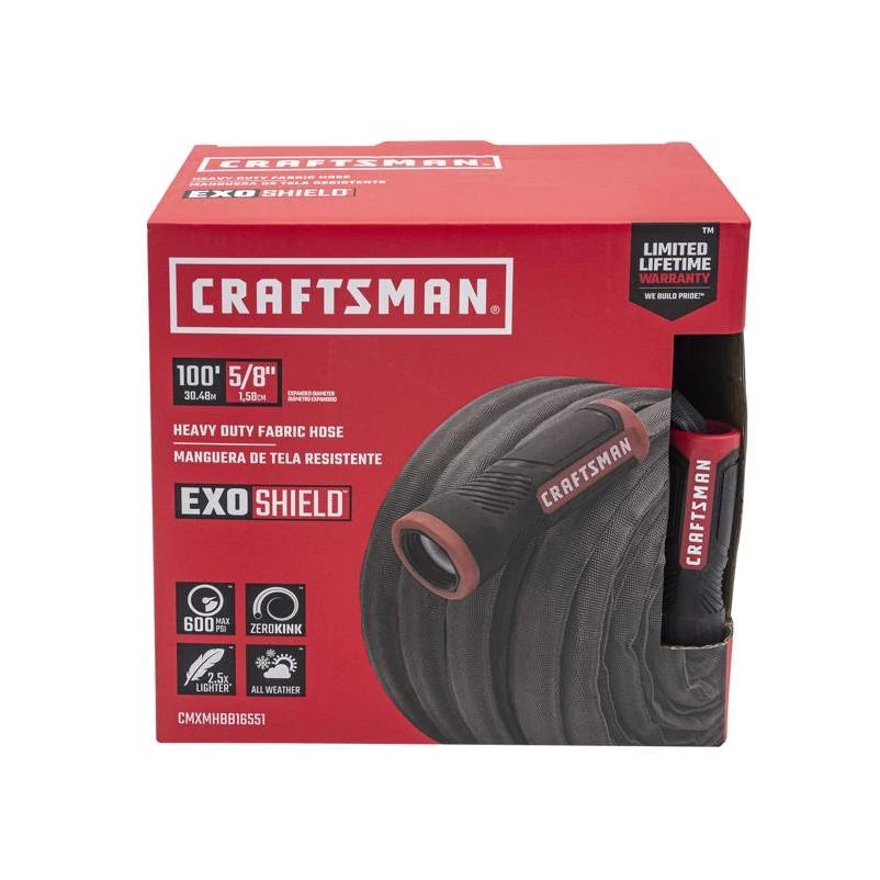 Craftsman ExoShield 5/8 in. D X 100 ft. L Heavy Duty Garden Hose