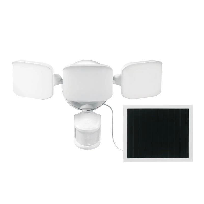 Globe 17000222 Solar-powered Security Light, Led, 2500 Lumens, 4000k, Motion Activated
