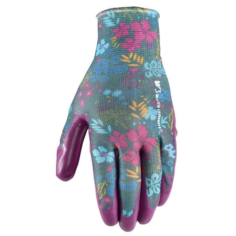 Wells Lamont Women's Outdoor Botanical Gardening Gloves Purple L 1 pair