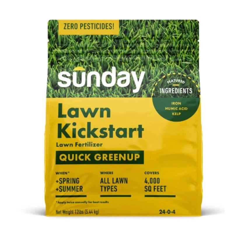 Sunday Lawn Kickstart All-Purpose Lawn Fertilizer For All Grasses 4000 sq ft